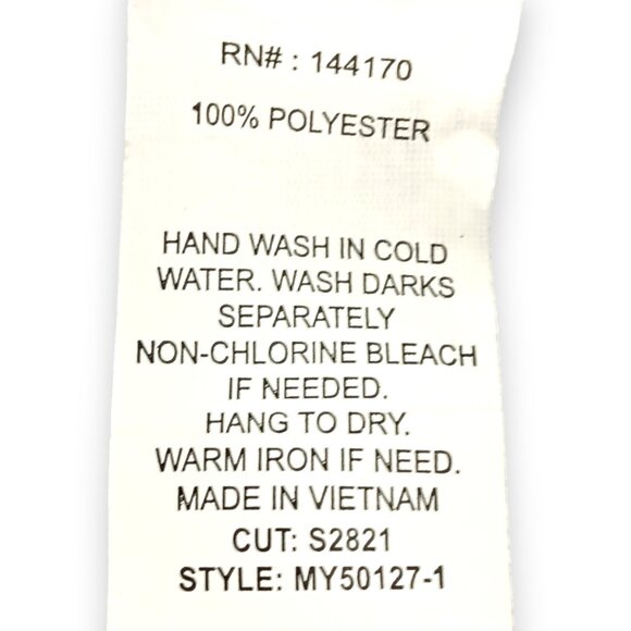 MODERN ATTRACTION- Women's Top- Button down-Tie front Paisley-Top-Blue-White - Picture 10 of 11